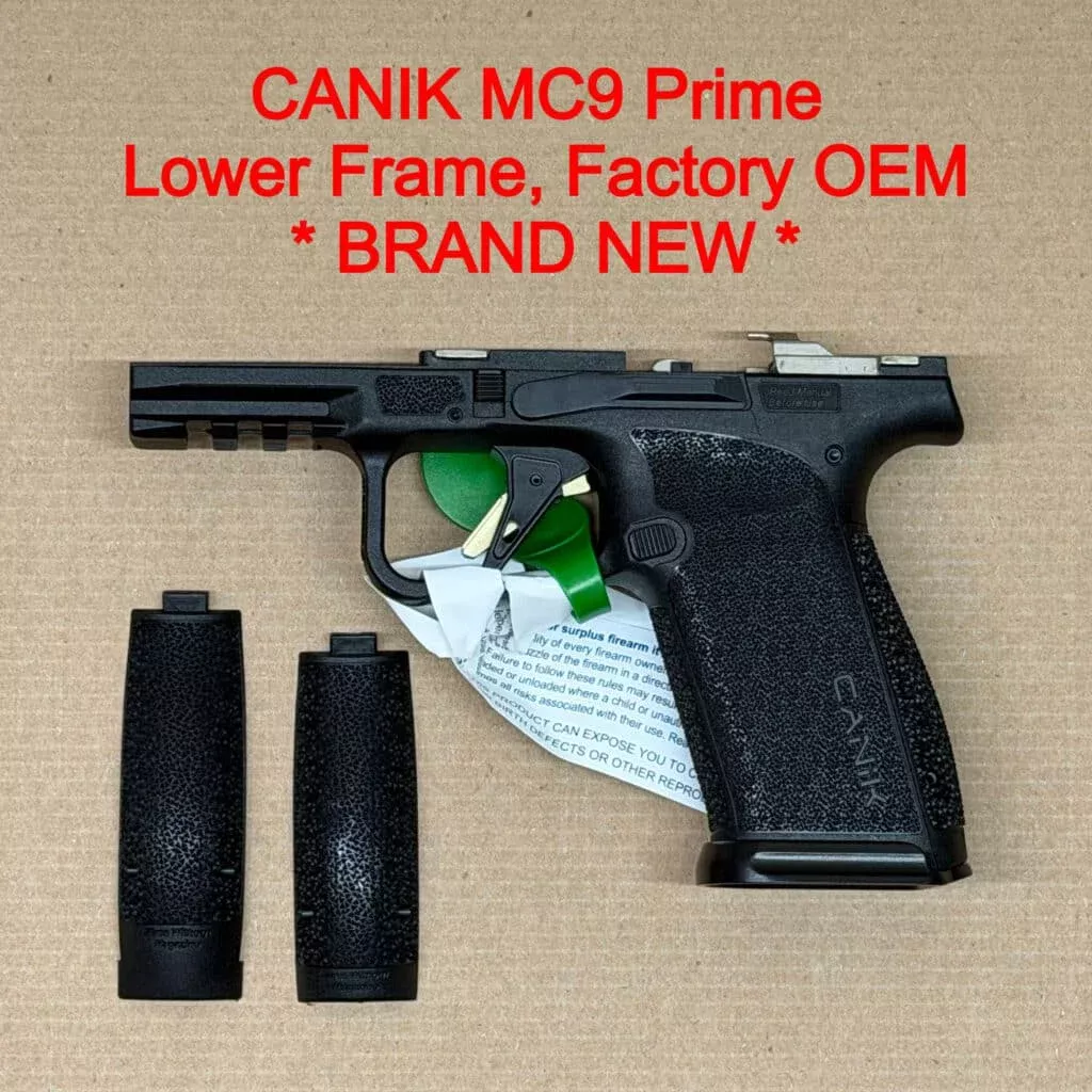 Canik Mete MC9 Prime Lower Frame Assembly – OEM Compact Polymer Frame – BRAND NEW
