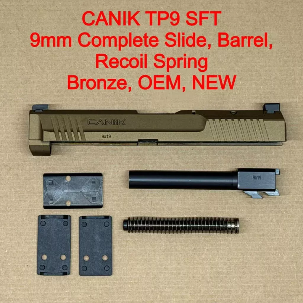 CANIK METE SFT OEM Complete Slide Assembly – Optic Ready Burnt Bronze – BRAND NEW