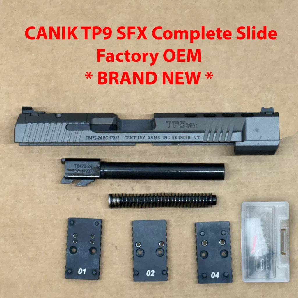 Canik TP9 SFX Optic Ready Complete Slide, Barrel & Recoil Spring – 9mm – BRAND NEW