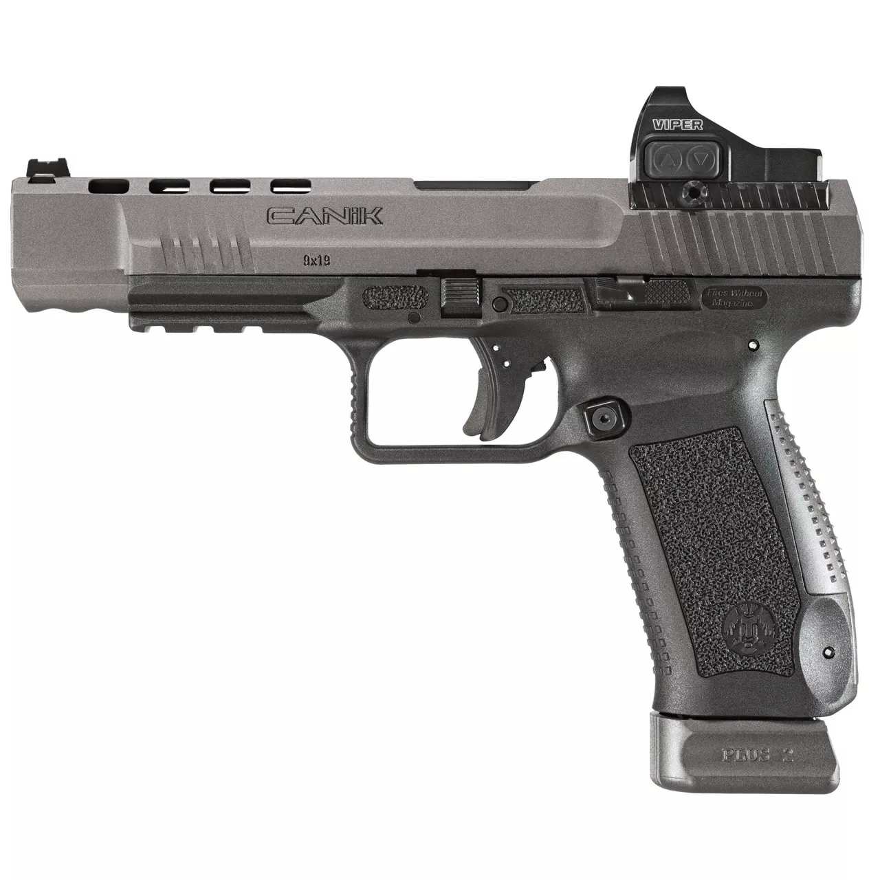 Canik TP9SFx 9mm, 5.2″ Match Grade Barrel, Vortex Viper RDS, Tungsten Gray, 2x 20rd