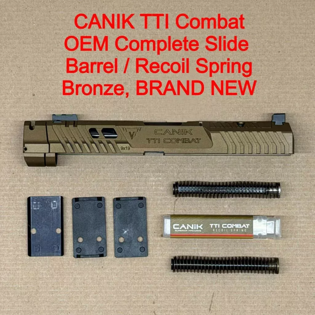 CANIK TTI Combat OEM Complete Slide Assembly – Optic Ready Bronze/Black – BRAND NEW