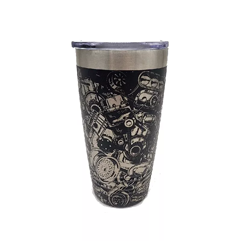 Car Parts Wrap Engraved 20oz Tumbler Cup