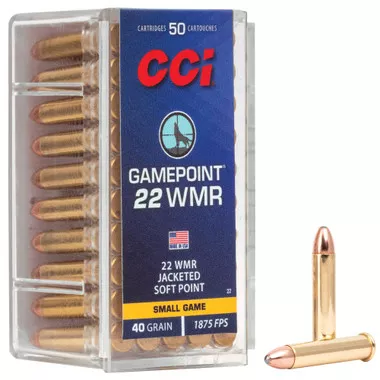 CCI GamePoint .22 WMR 40gr JSP Ammunition - 50 Rounds