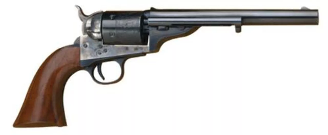 Cimarron 1875 Open Top Army .45 Colt 7.5″ Barrel Standard Blue Finish Walnut Grip