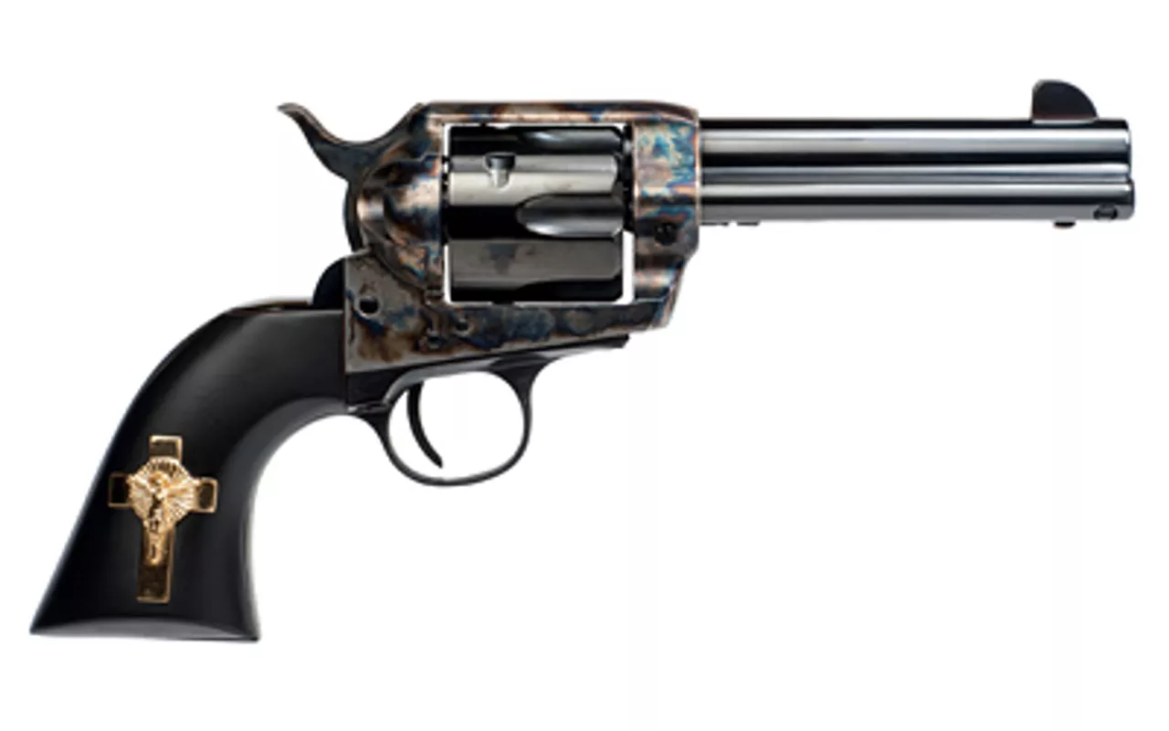 Cimarron Holy Smoker 45 Colt, 4 3/4″ Barrel, Cross PW, 6rd