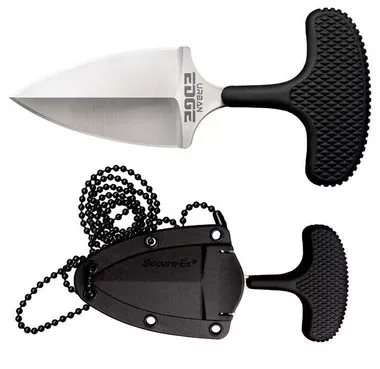 Cold Steel 43XL Urban Push Dagger Knife 2.5" Double Plain Edge