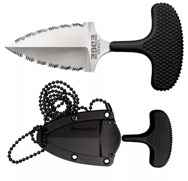 Cold Steel 43XLSS Urban Push Dagger Knife 2.5" Double Serrated Edge