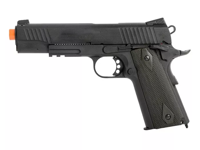 Colt Government 1911 Airsoft GBB Pistol, Black - FPS 340