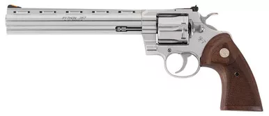 Colt Mfg PYTHONSP8WTS Python 357 Mag 6rd 8" BBL SS Walnut w/Medallion Grip