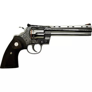 Colt Python .357 Magnum Pistol 6" Barrel 6rd Capacity Stainless Steel Frame Walnut Grips