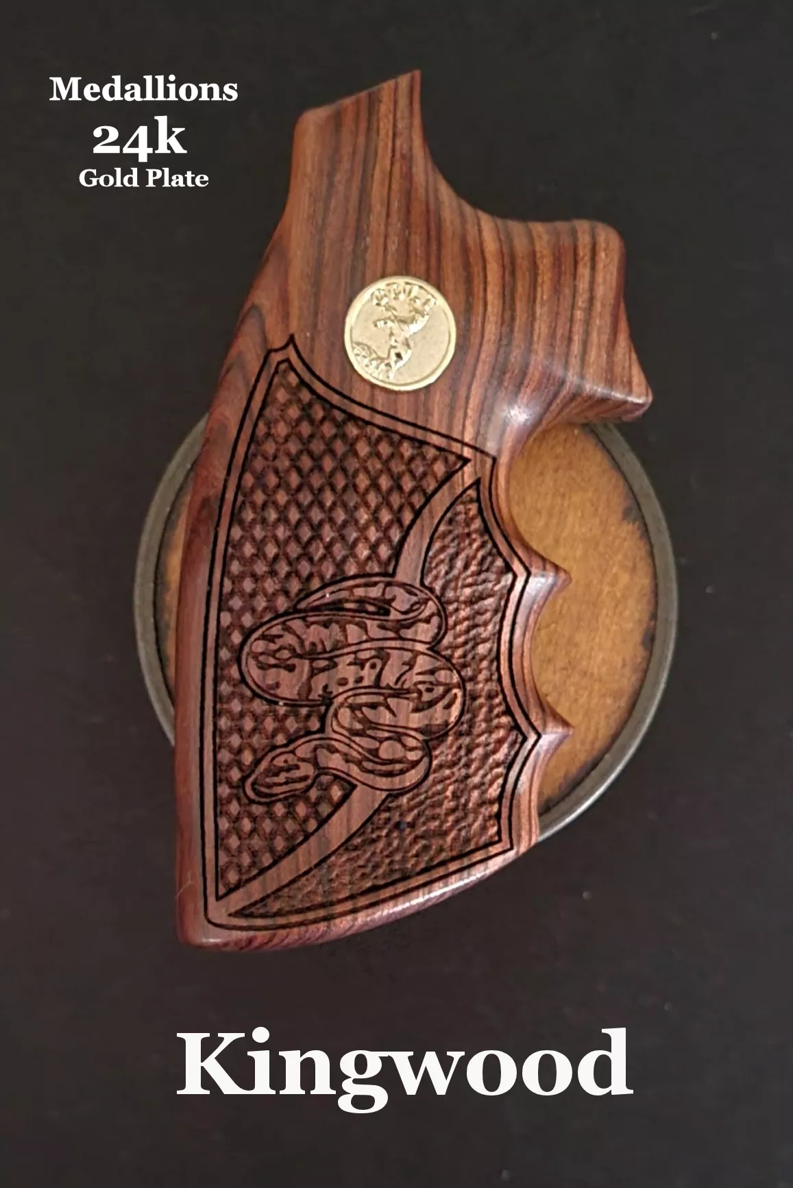 Colt Python All Years • Anaconda 2021 I-Frame with FlatTop Diamonds/Stipple with Inset Python Optional Top Engraving or Medallions • SilverBlack Dymondwood