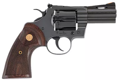 Colt PYTHONBP3WTS Python 357 Mag 6 Shot 3" BBL Blued Vent Rib Wood Grip