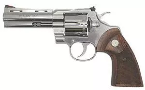 Colt PYTHONSP4WTS Python 357Mag 6RD 4.25" BBL SS Walnut Colt Medallion Grip