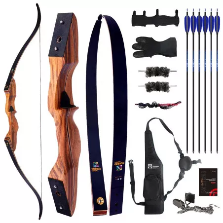 Complete Sanlida Eagle X9 recurve takedown bow pack