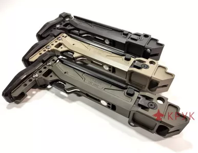 CRC 5002/9033 Folding Telescopic Buttstock with Cheek Riser by "KPYK"