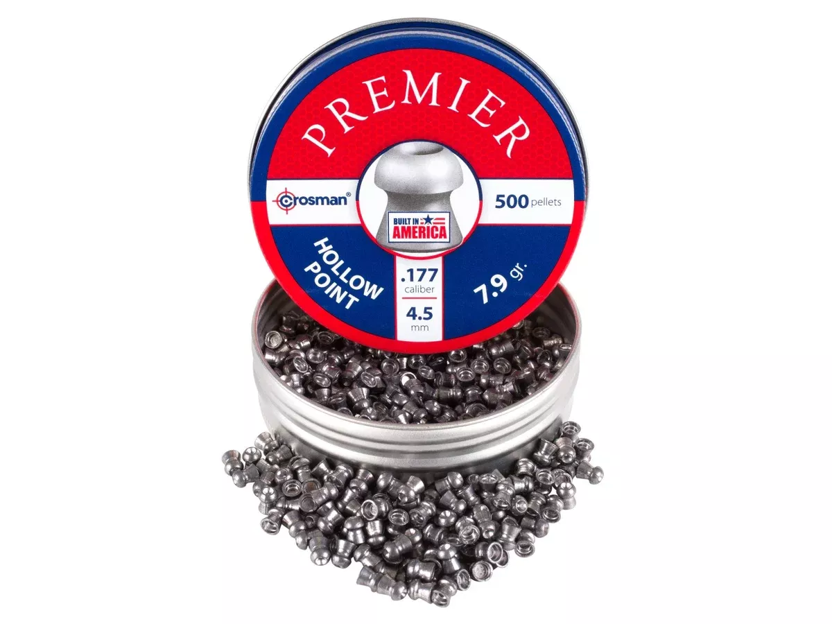 Crosman Premier .177 Cal, 7.9 Grains, Hollowpoint, 500ct - Caliber 0.177