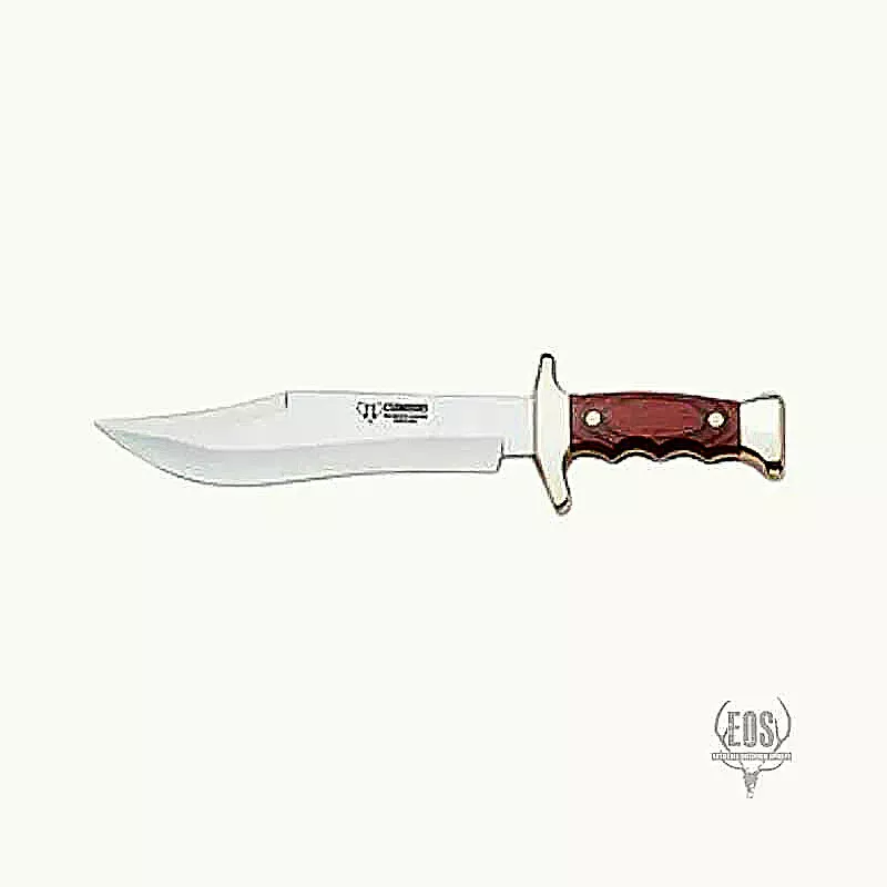 CUDEMAN - BOWIE, 21CM BLADE, RED STAMINA GOLD TRIM HANDLE, W /SHEATH