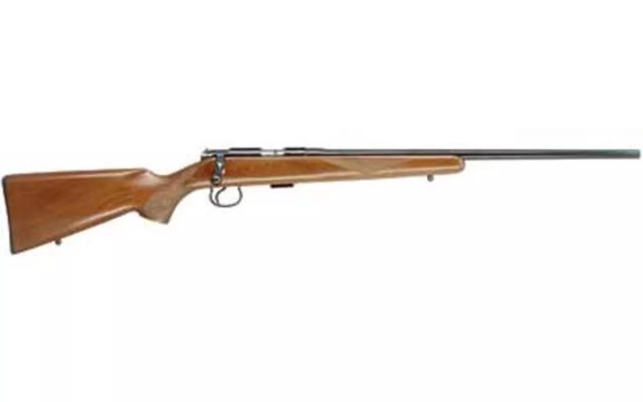 CZ 452 American Bolt Action 22LR, 22.5″, 5rd, Blued, Walnut Stock