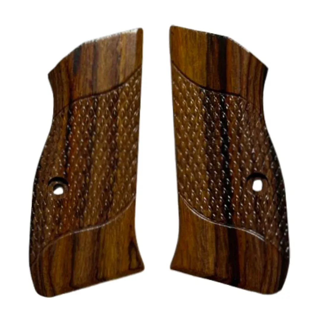 CZ 75 Compact size grips - w/Signature Checkering - Cocobolo
