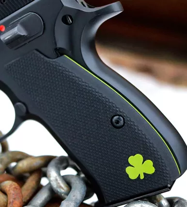 CZ 75 Thin Full Checkered - Shamrock Inlay & Liner