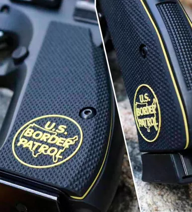 CZ 75 Thin Full Checkered - U.S. Border Patrol Inlay & Liner