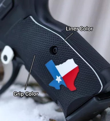 CZ Shadow 2 Palm Swell Checkered - Texas Color-Fill w/ Liner
