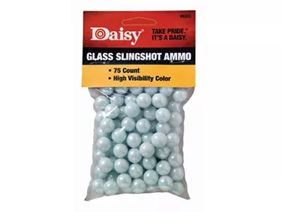 Daisy 1/2" High Visibility Glass Slingshot, 75ct - Caliber