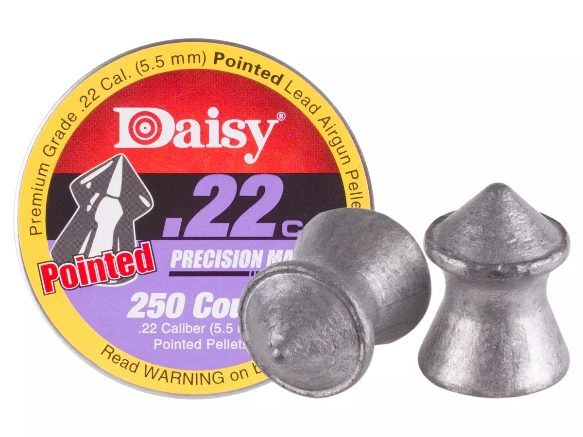 Daisy Precision Max.22 Cal, 14.0 Grains, Pointed, 250ct - Caliber 0.22