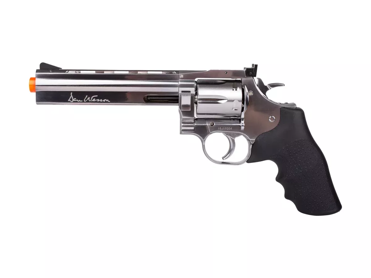 Dan Wesson 715 6" CO2 Airsoft Revolver, Silver - FPS 450