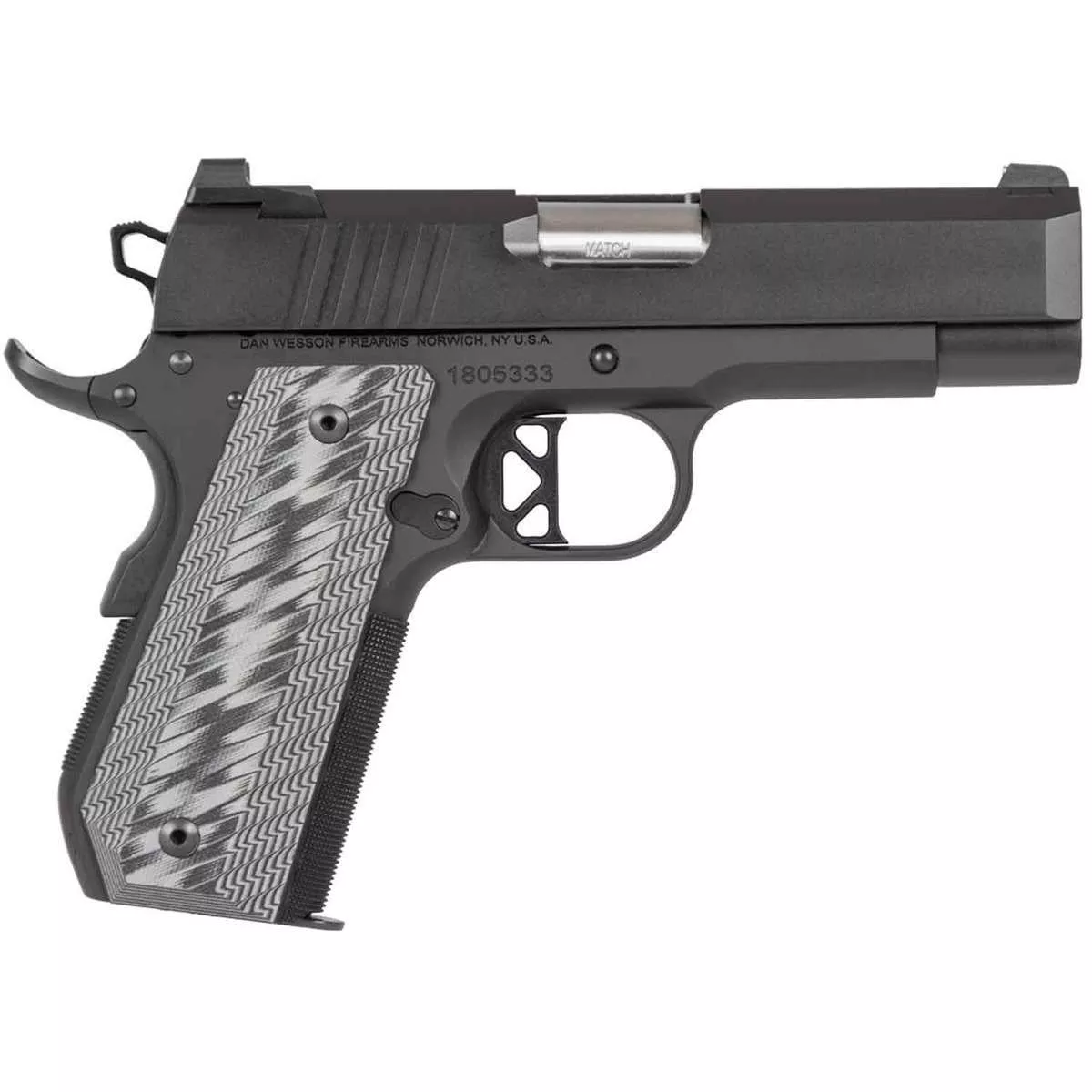 Dan Wesson ECP 45 Auto (ACP) 4in Black Pistol – 8+1 Rounds