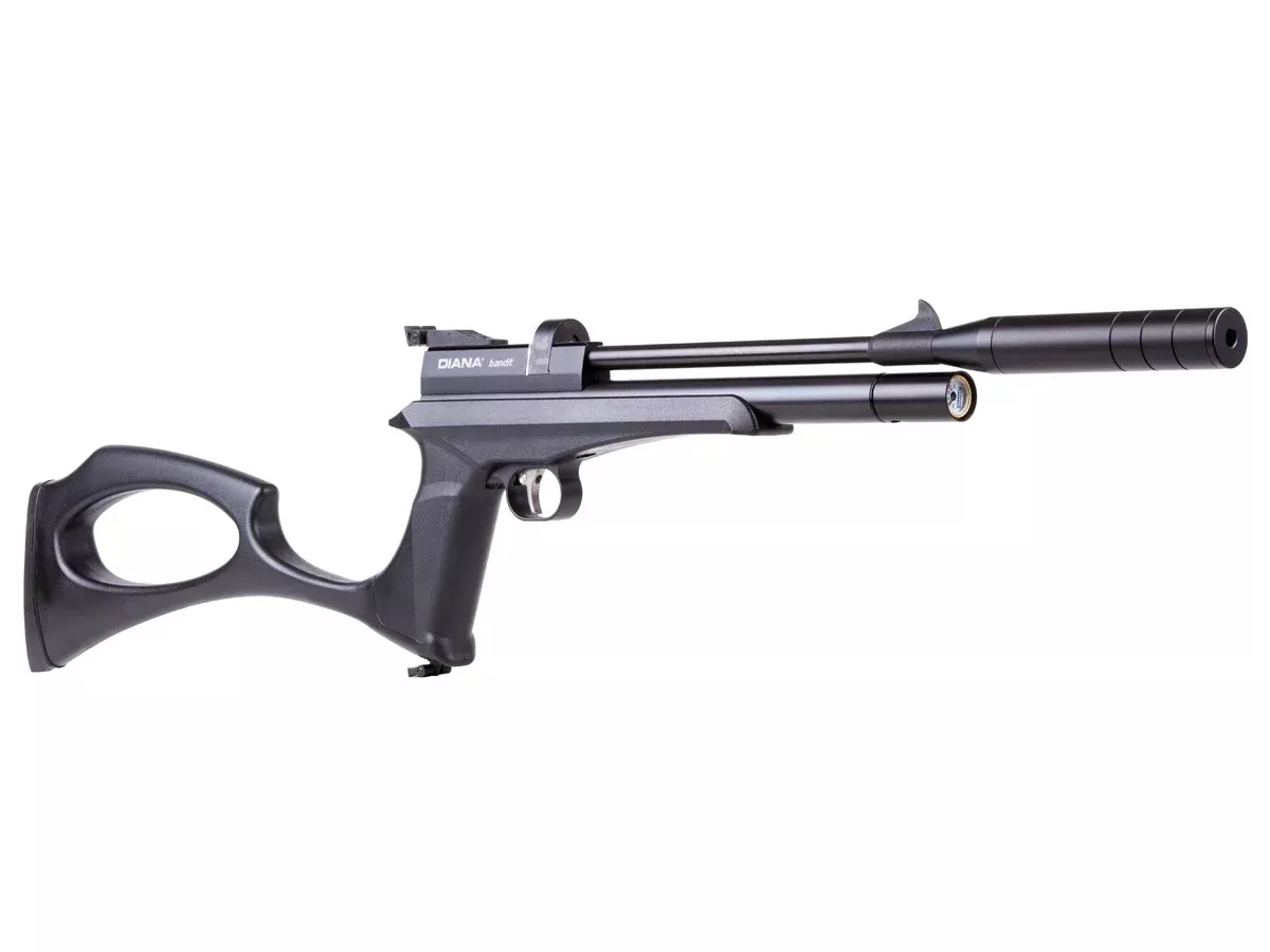 Diana Bandit Black PCP Air Pistol .177 Caliber - Caliber 0.177 - FPS 725