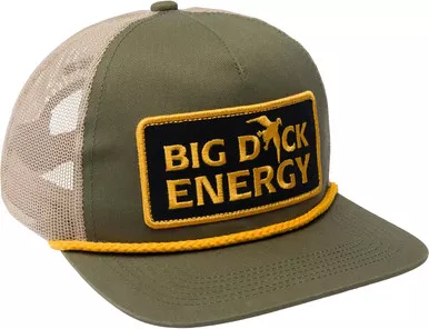 Drake Big Duck Energy Mesh Back Rope Cap Snapback Hat Loden/Tan OSFM