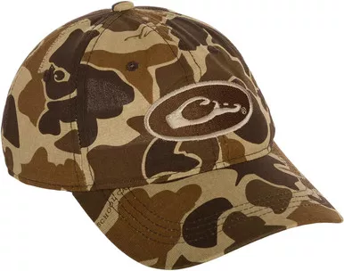 Drake Waterfowl Cotton Camo Cap 6-Panel Construction Hat - Old School OSFM
