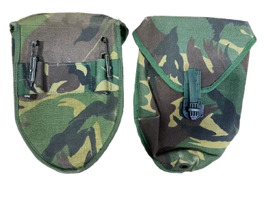 Dutch Military Issue Shovel Cover W/Alice Clips