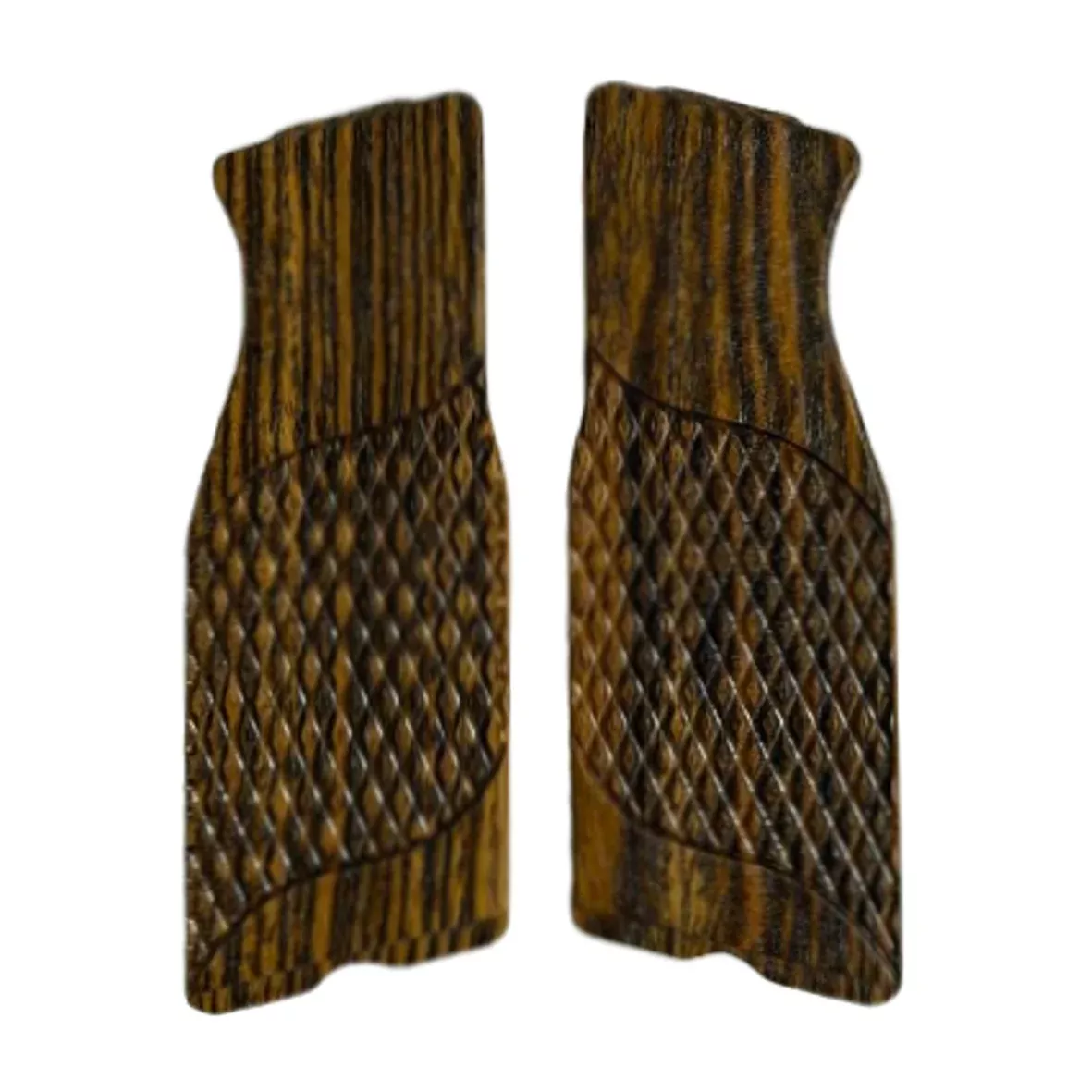 ECM R11 grip inserts - w/Signature Checkering - Bocote