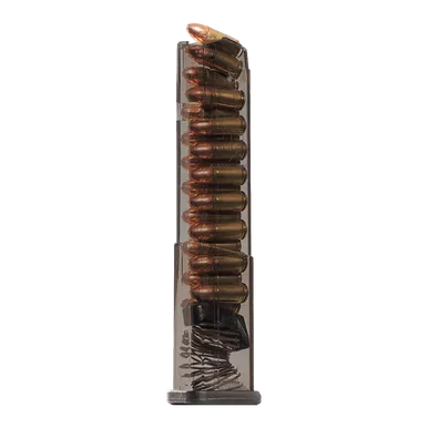 Elite Tactical Systems Carbon Smoke 19rd (9mm) mag for Glock 43X, 48
