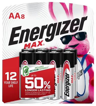 Energizer AA Battery Max 1.5 Volt Alkaline 8PK