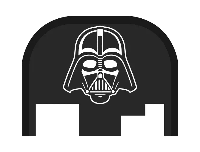 Engraved Slide Plate for Glocks – DARTH VADER