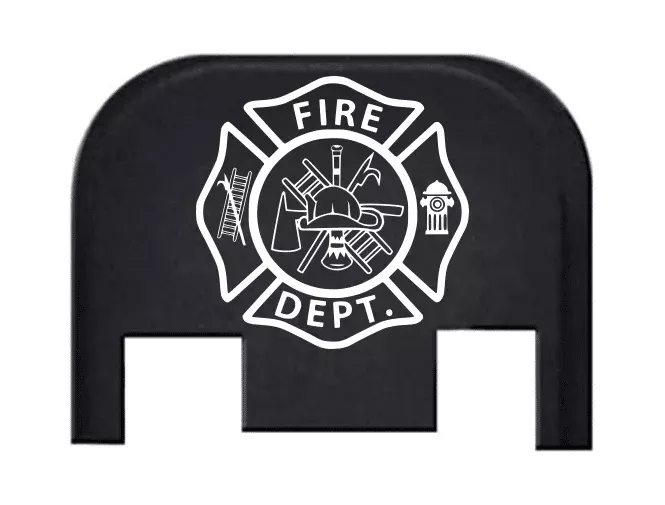 Engraved Slide Plate For Glocks – FIRE DEPARTMENT