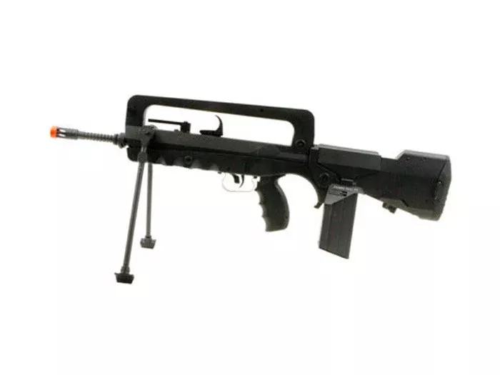FAMAS Machine Gun AEG, Black - Caliber 0.24 - FPS 445