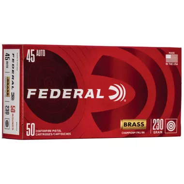 Federal Champion .45 ACP 230 Grain FMJ Ammunition - 50 Rounds