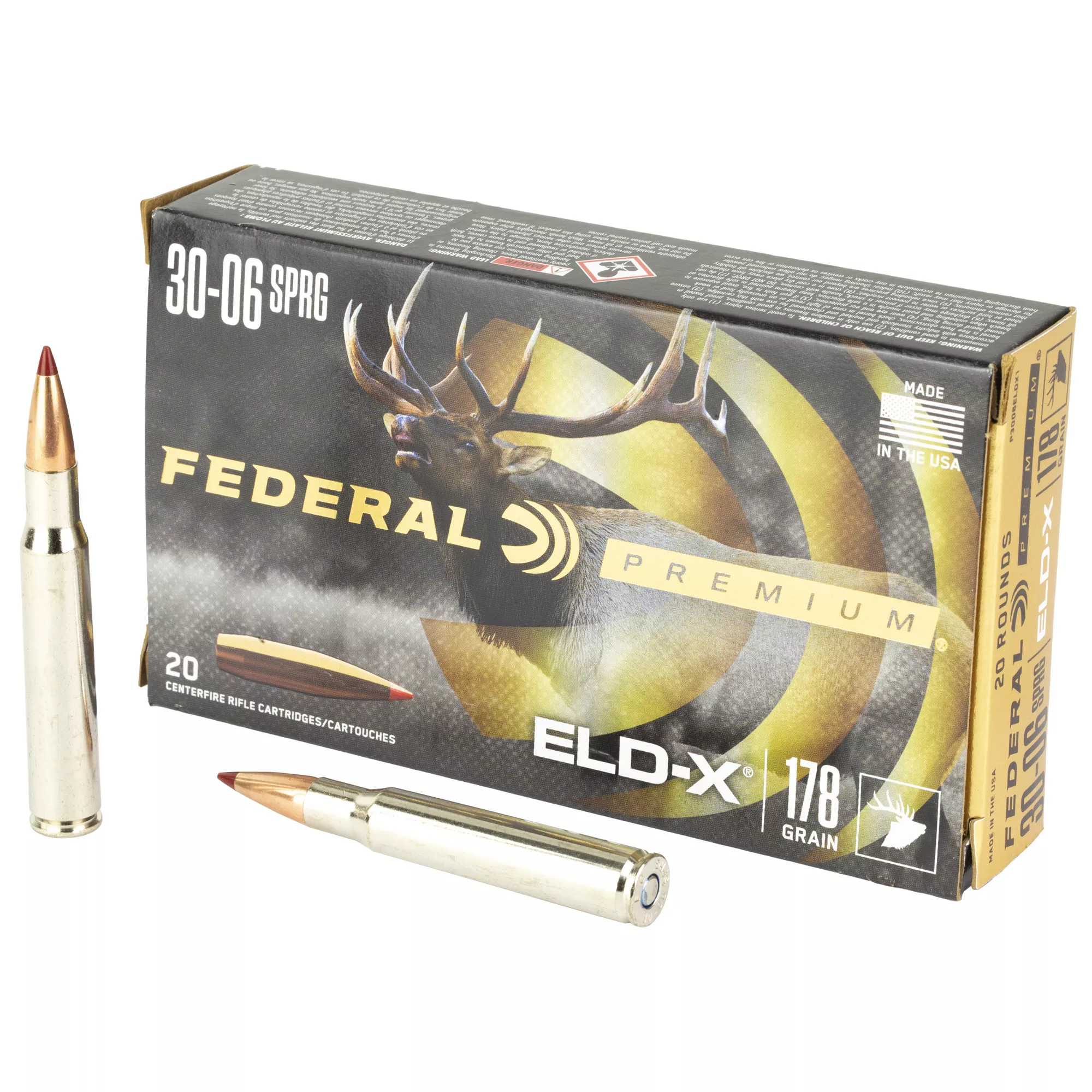 Federal P3006ELDX1 Premium ELD-X 30-06Springfield 178gr 20 Per Box/10 Case