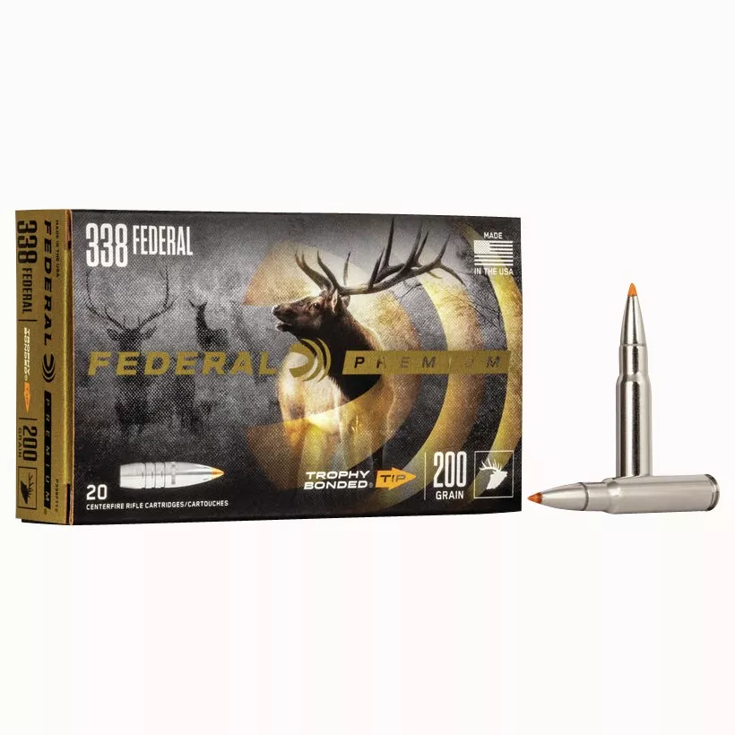Federal PB338TT200 Premium 338Cal 200gr 50 Per Box/4 Case