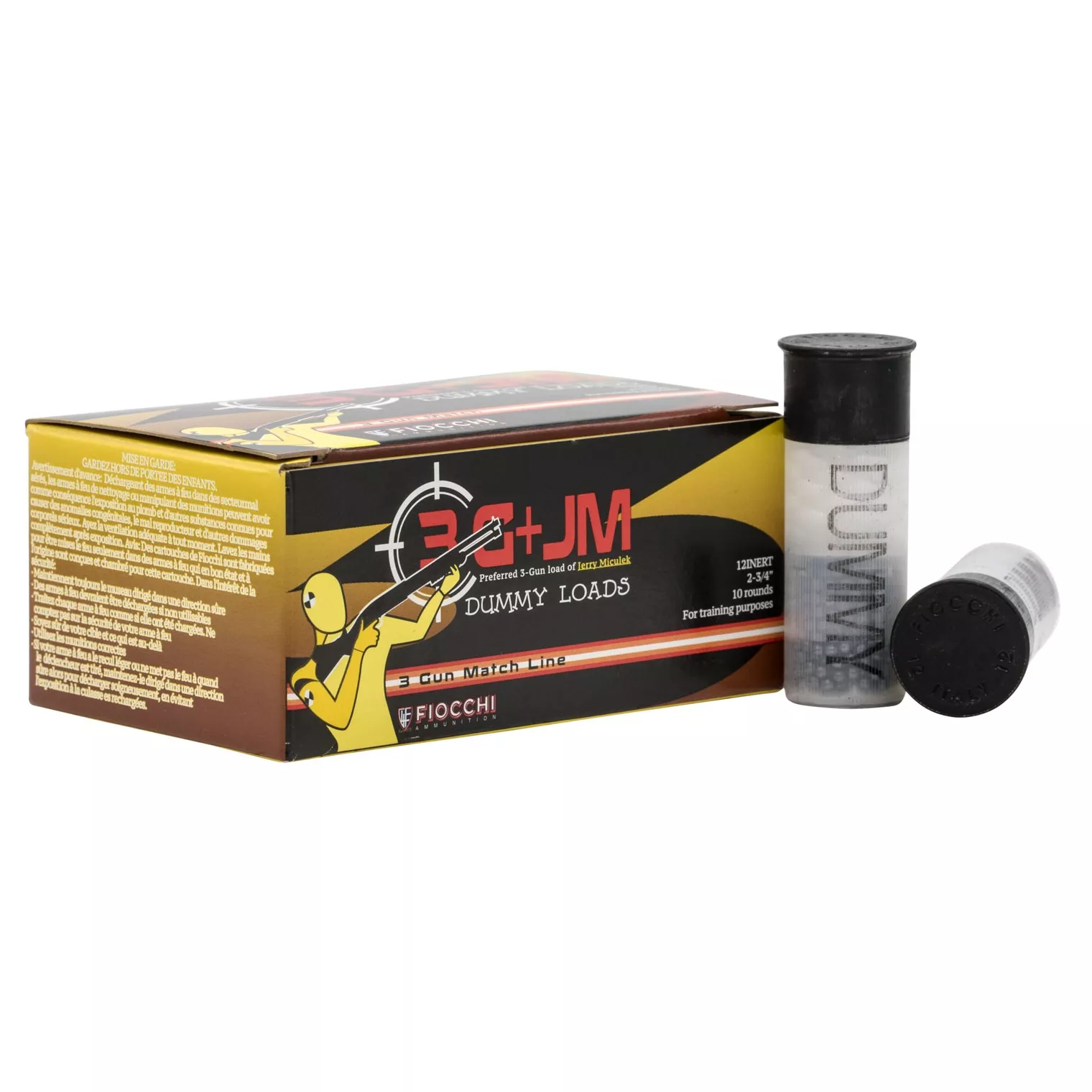 Fiocchi 12INERT Inert Dummy Rounds 12Gauge 10 Per Box/25 Case