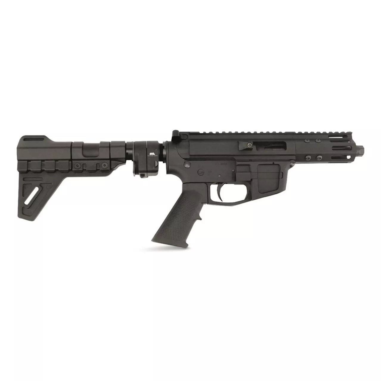 FM-Products FMP9 9mm, 5″ Threaded Barrel, Glock Mags, Sylvan Arms Adapter, Black