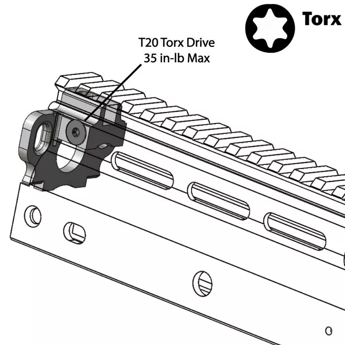 Front Plate Screw Set (Torx Upgrade)