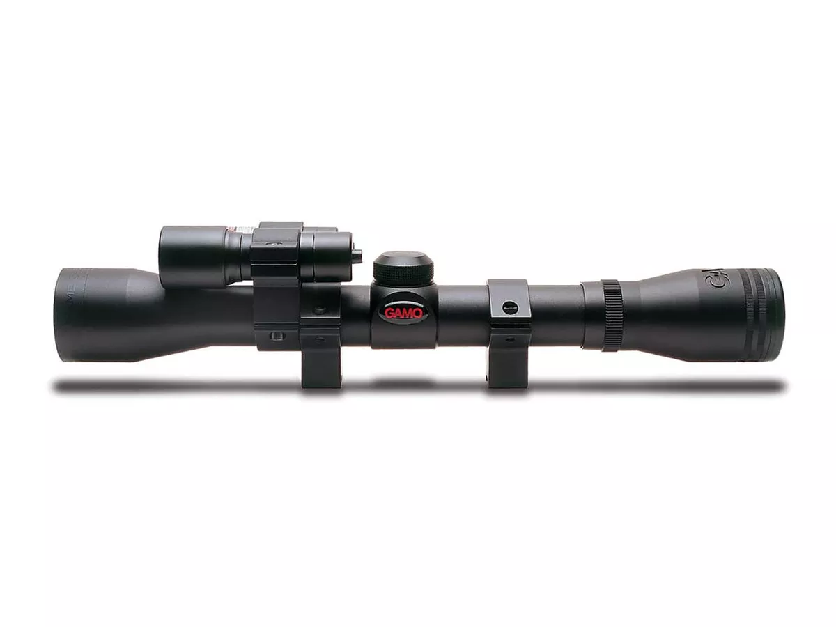 Gamo Varmint Hunter Kit, 4×32 Rifle Scope, Laser & Flashlight
