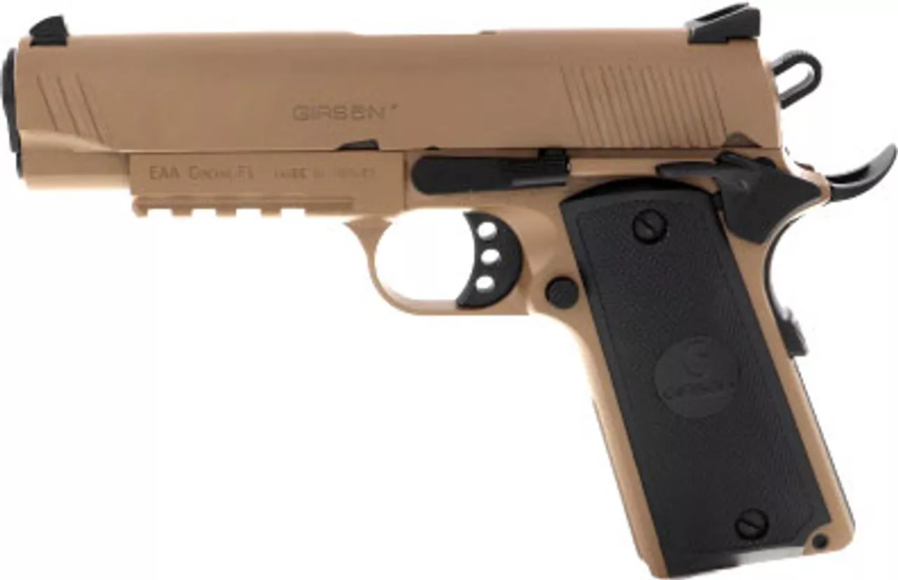 Girsan MC1911 Commander 9mm, 4.40″ Barrel, Novak Sights, Flat Dark Earth, 9rd