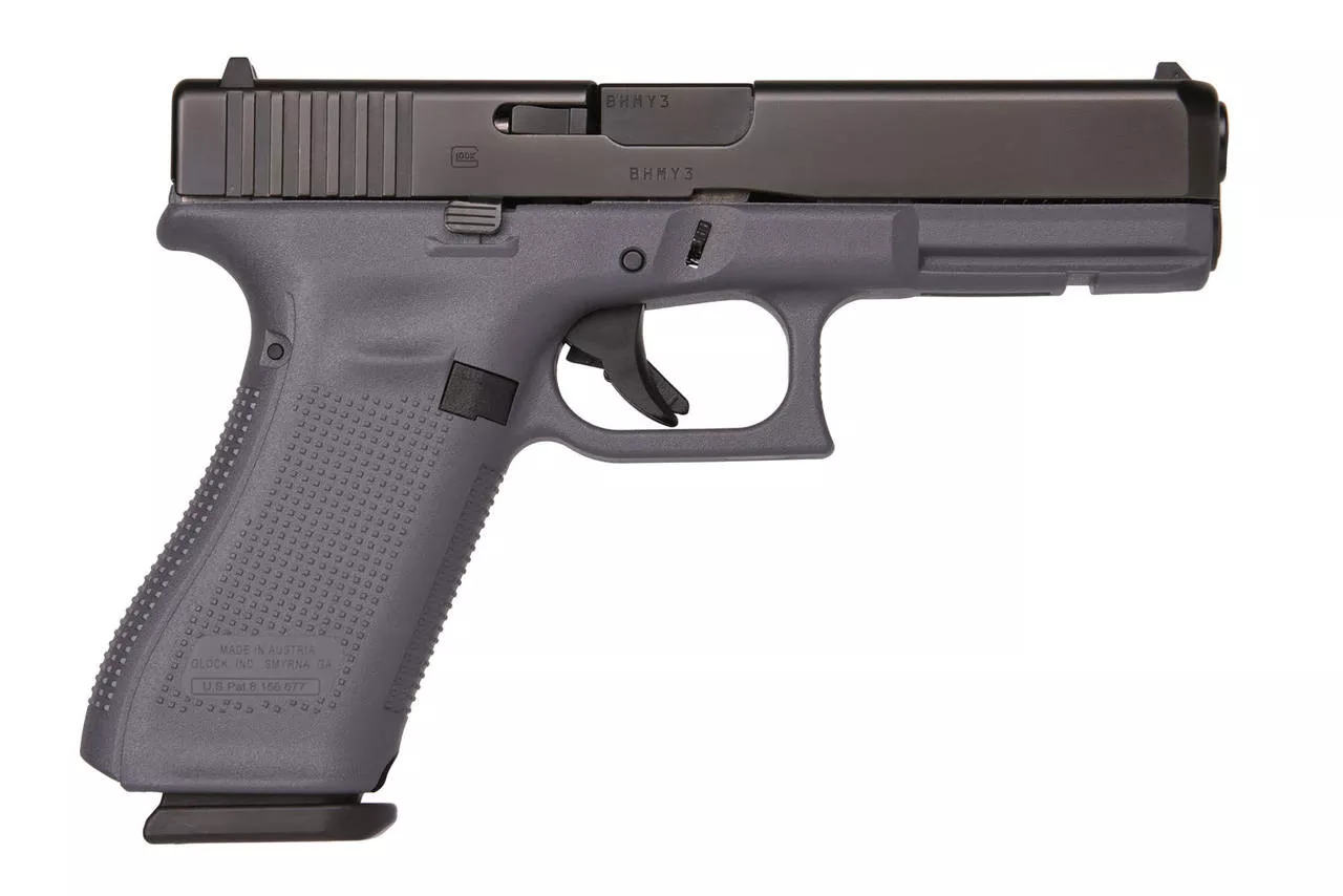 Glock 17 Gen 5 9mm Gray Frame Fixed Sights 17rd Mag