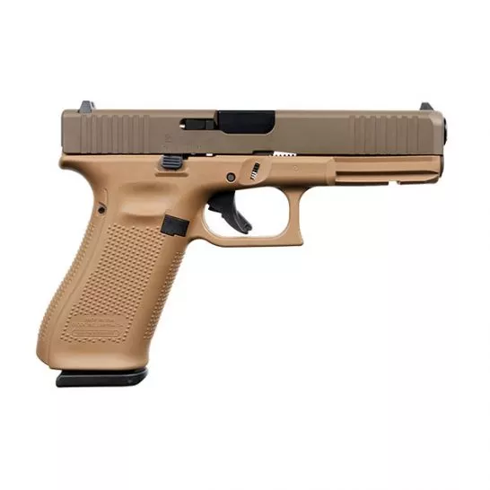 Glock 17 Gen 5 FS 9mm Pistol, DDE/Patriot Brown – ACG-57015